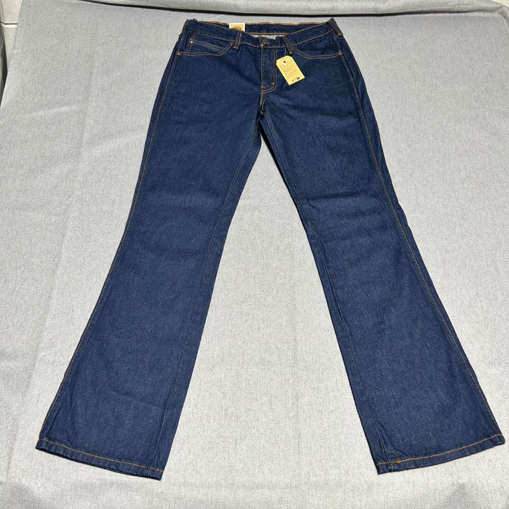 Levi's Mens 527 Western Bootcut Jeans 30x32 Dark Blue Stretch Denim 00527-0422